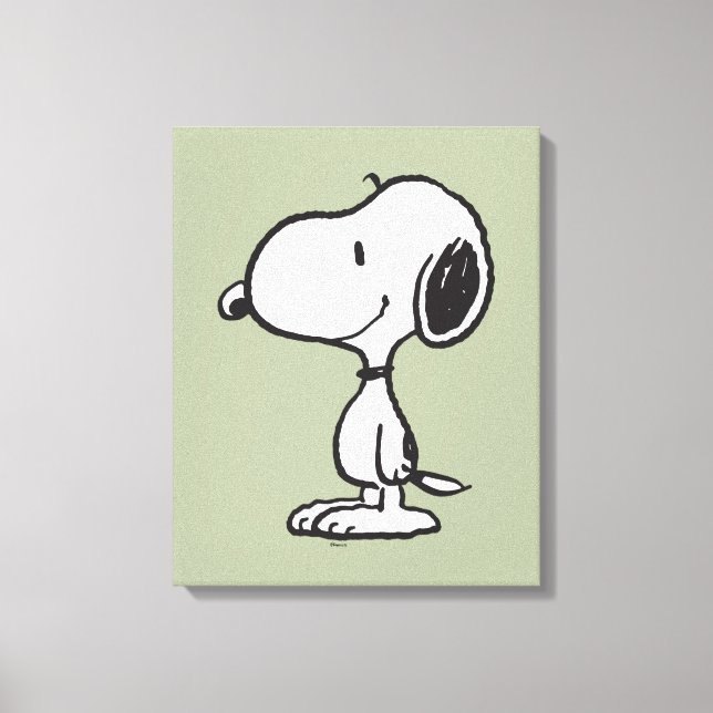Snoopy Smile Giggle Laugh Canvastryck (Framsida)