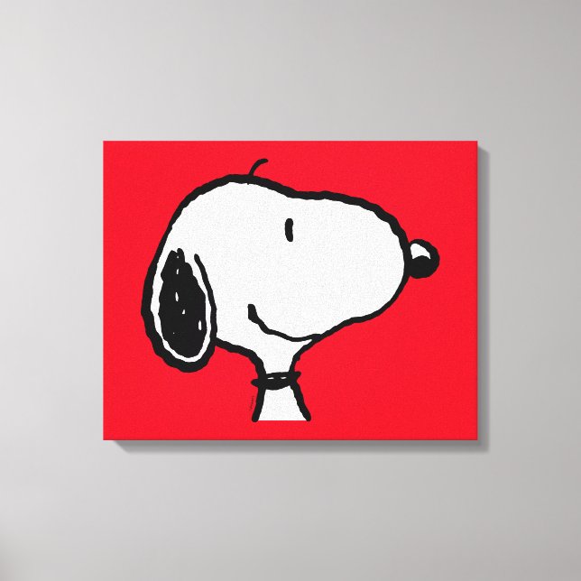 Snoopy Smile Giggle Laugh Canvastryck (Framsida)
