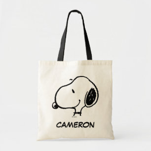Snoopy Smile Giggle Laugh Lägg till ditt namn Tygkasse