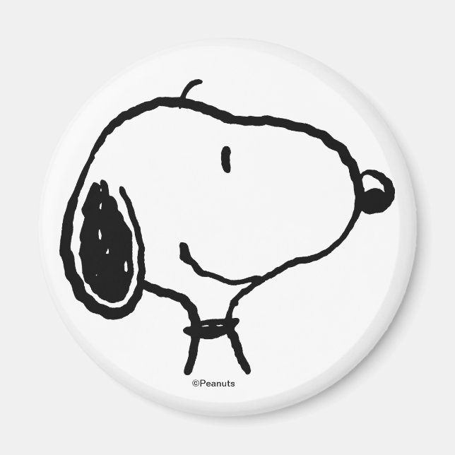 Snoopy Smile Giggle Laugh Magnet (Framsidan)
