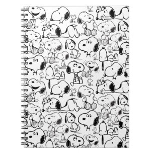 Snoopy Smile Giggle Laugh Mönster Anteckningsbok