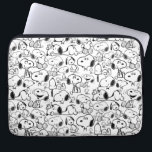 Snoopy Smile Giggle Laugh Mönster Laptop Fodral<br><div class="desc">Ta en titt på den här toppen söta designen med soopisk roligt med olika attityder.</div>