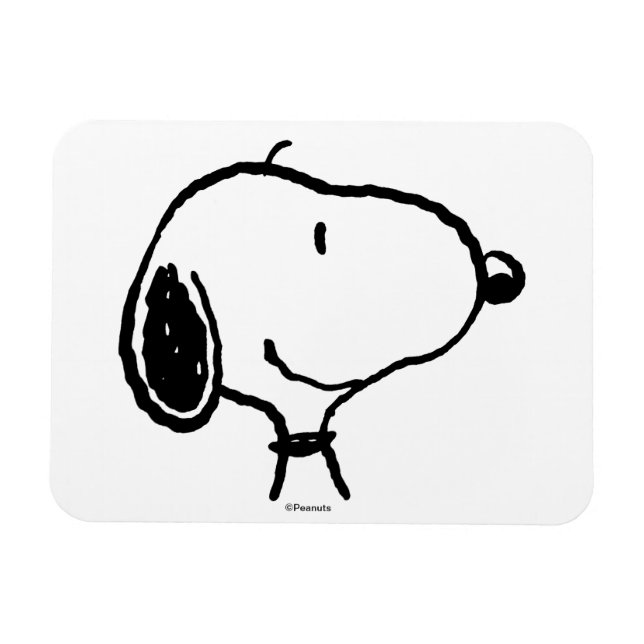 Snoopy Smile Giggle Laugh Mönster Magnet (Horisontell)