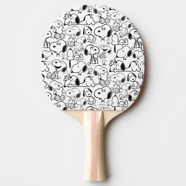Snoopy Smile Giggle Laugh Mönster Pingisracket (Framsidan)