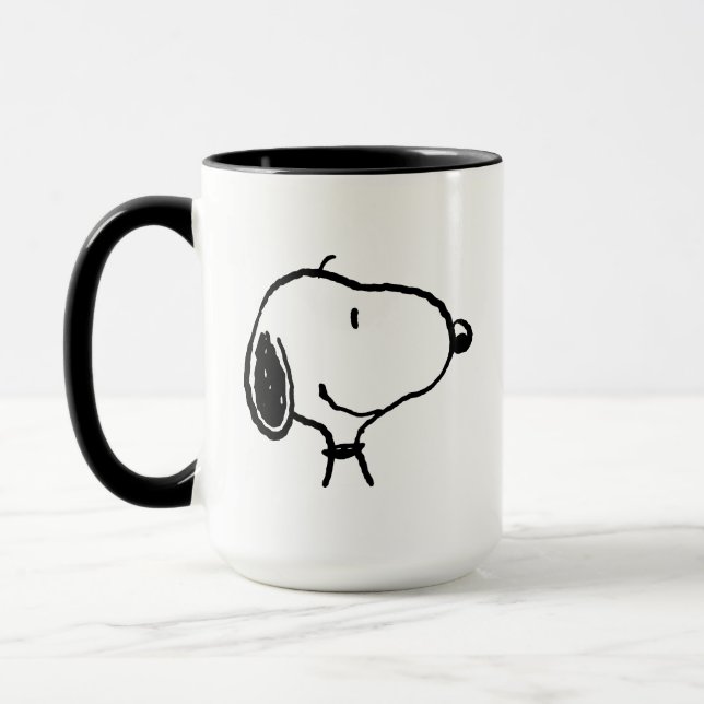 Snoopy Smile Giggle Laugh Mugg (Vänster)