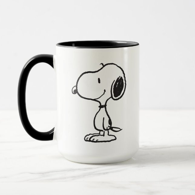Snoopy Smile Giggle Laugh Mugg (Vänster)