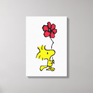Snoopy So Sweet Flower Mönster Canvastryck