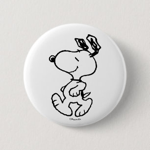 Snoopy So Sweet Flower Mönster Knapp