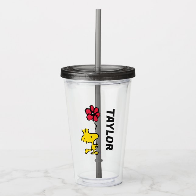 Snoopy So Sweet Flower Mönster Take Away Mugg (Framsida)