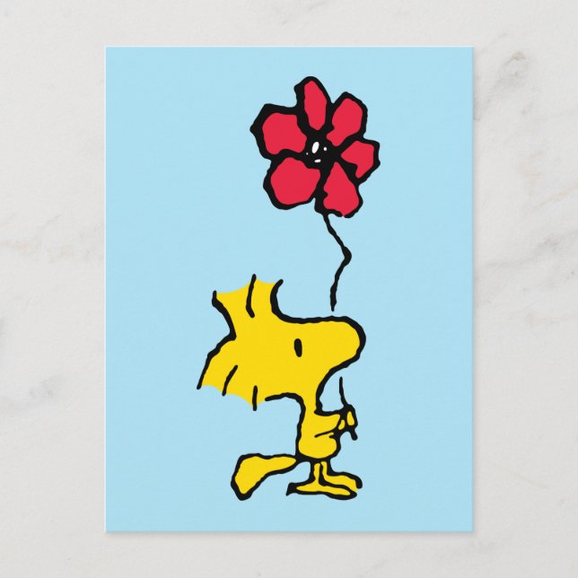 Snoopy So Sweet Flower Mönster Vykort (Framsida)
