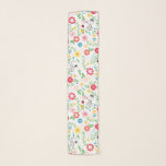 Snoopy So Sweet Flower Pattern Sjal<br><div class="desc">Take a look at this super cute design featuring Snoopy in a bright,  floral garden pattern.</div>