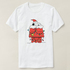 snoopy som sover på vintern t shirt