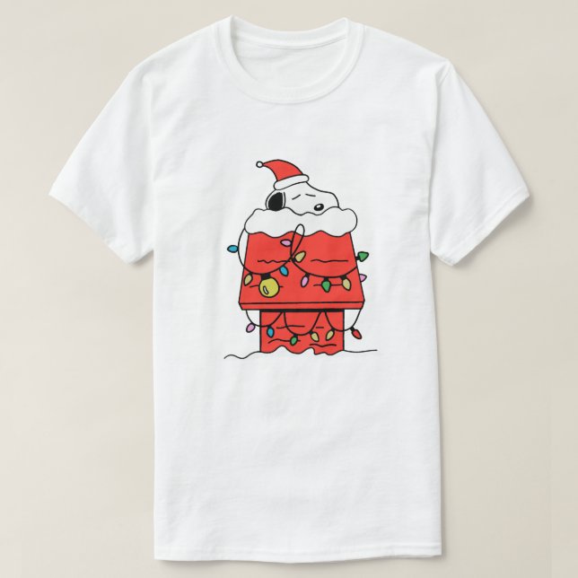 snoopy som sover på vintern t shirt (Design framsida)