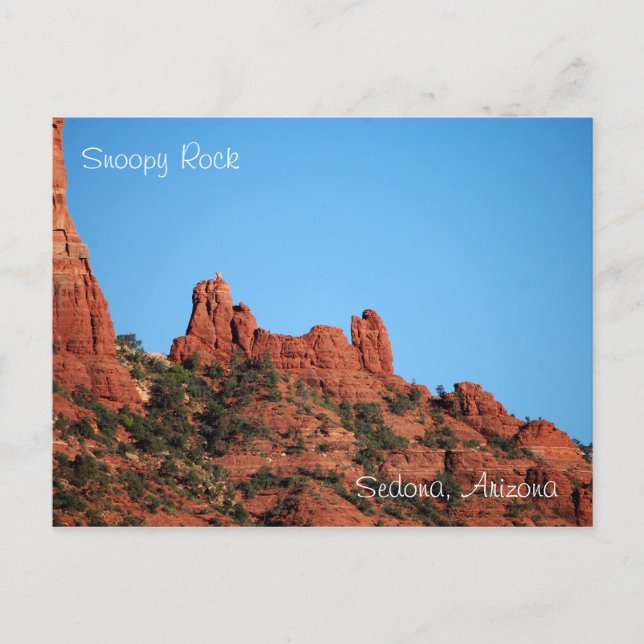 Snoopy Sten: Sedona, Arizona vykort (Framsida)