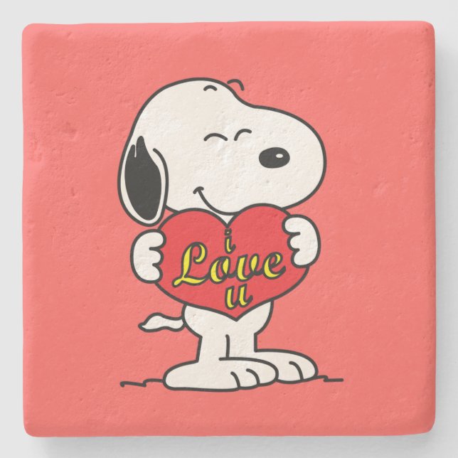 Snoopy Stone Coaster Stenunderlägg (Framsidan)