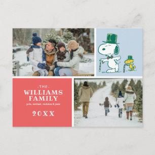 Snoopy Topphatt Pepparmyntsgodis Helg Vykort