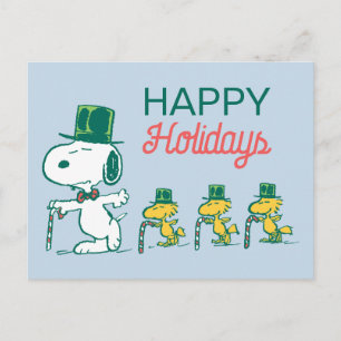 Snoopy Topphatt Pepparmyntsgodis Helg Vykort