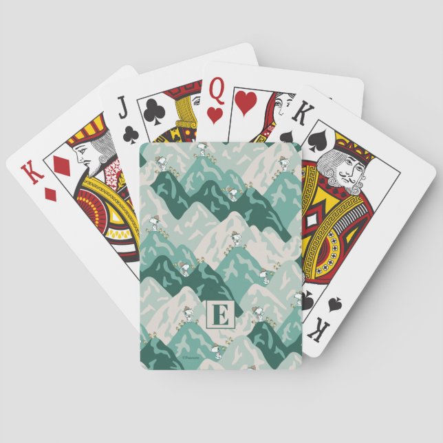 Snoopy Underbar utomhus Mönster Casinokort (Baksidan)