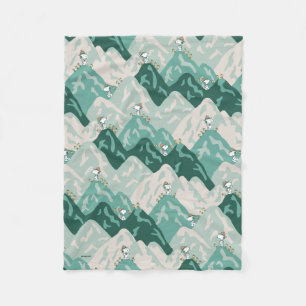 Snoopy Underbar utomhus Mönster Fleecefilt