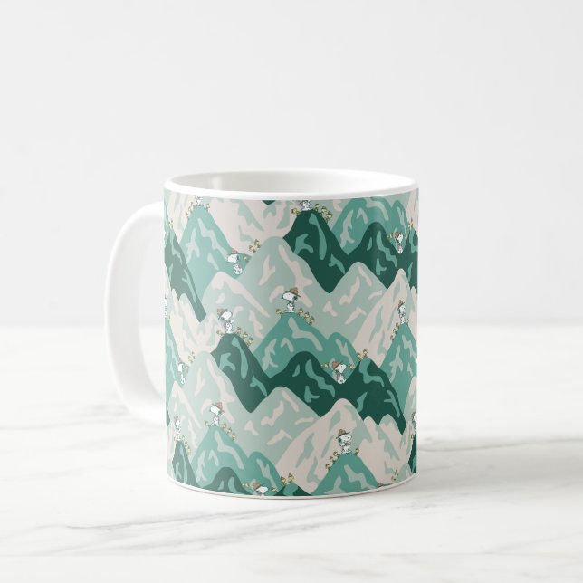Snoopy Underbar utomhus Mönster Kaffemugg (Framsida vänster)