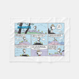 Snoopy & Vänner   Gå och leta Fleecefilt