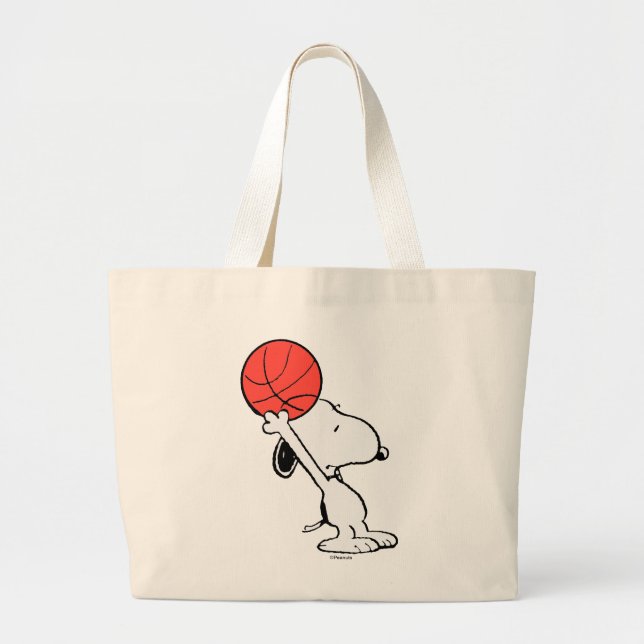 Snoopy Varsity Sports Basketball Jumbo Tygkasse (Framsidan)