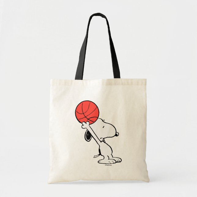 Snoopy Varsity Sports Basketball Tygkasse (Framsidan)
