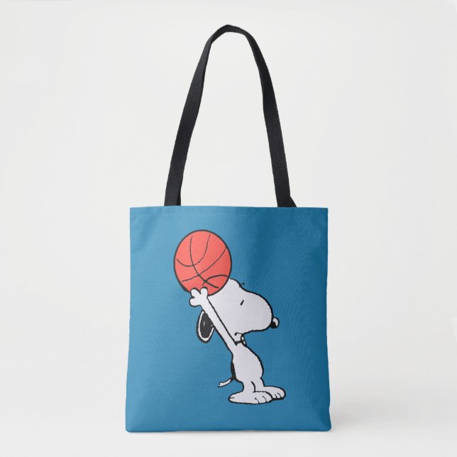 Snoopy Varsity Sports Basketball Tygkasse (Framsida)