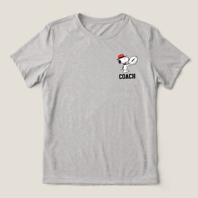 Snoopy Varsity Sports Football T Shirt (Design Framsida)