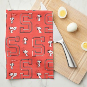 Snoopy Varsity Sports Mönster Kökshandduk