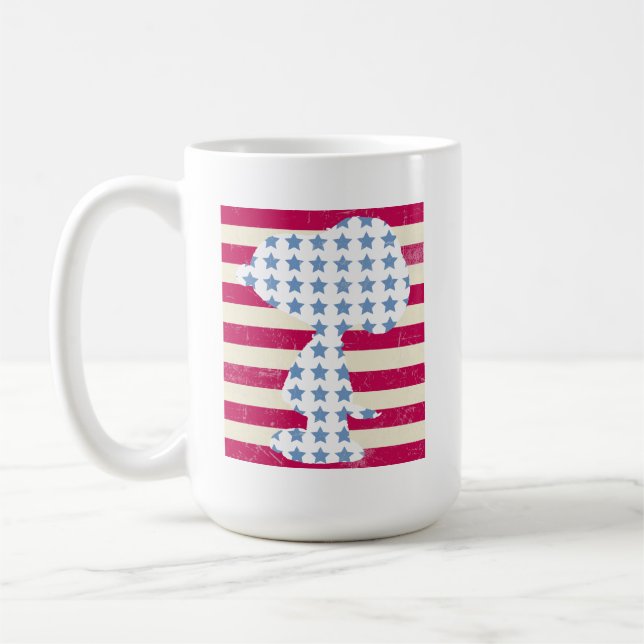 Snoopy Vintage Stars & Rand Kaffemugg (Vänster)