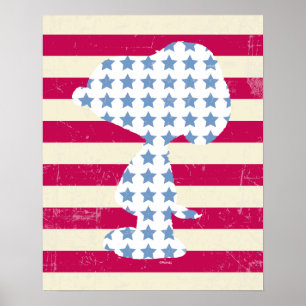 Snoopy Vintage Stars & Rand Poster