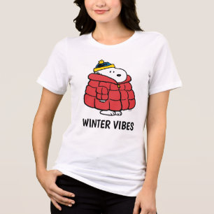 Snoopy Vinter i Uppblåsbar Tröja Tri-Blend T-Shirt