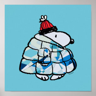 Snoopy Winter Gem Puffer Jacket Affisch