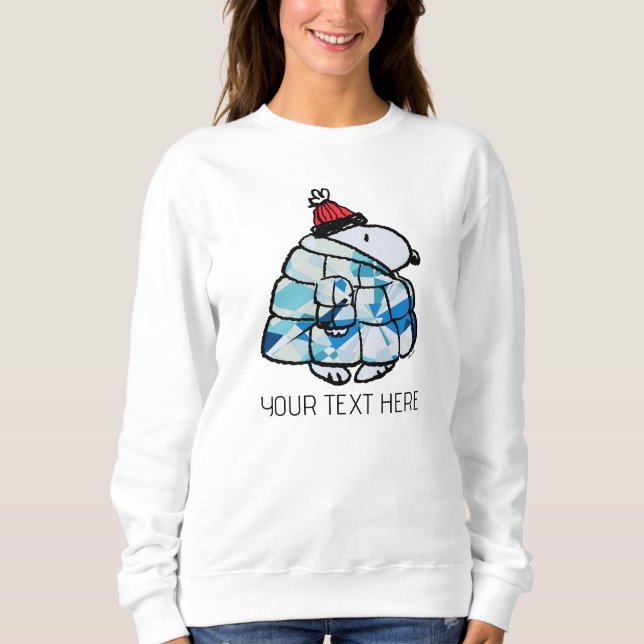 Snoopy Winter Gem Puffer Jacket Tröja (Framsida)