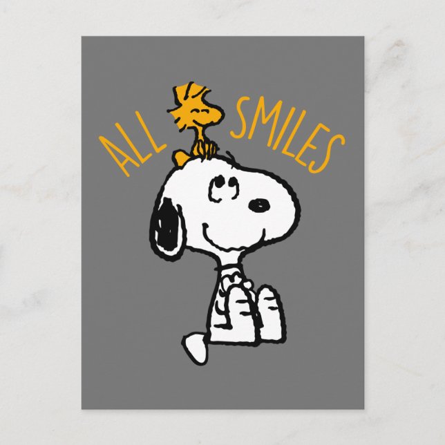 Snoopy & Woodstock - Alla Leenden Vykort (Framsida)