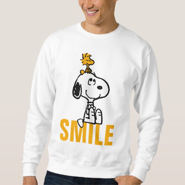 Snoopy & Woodstock - alla sjömil Lång Ärmad Tröja (Framsida)