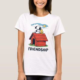 Snoopy & Woodstock Besties Red Doghouse T Shirt