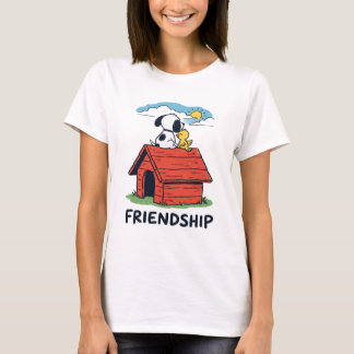 Snoopy & Woodstock Besties Red Doghouse T Shirt