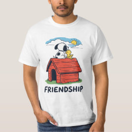 Snoopy & Woodstock Besties Red Doghouse T Shirt