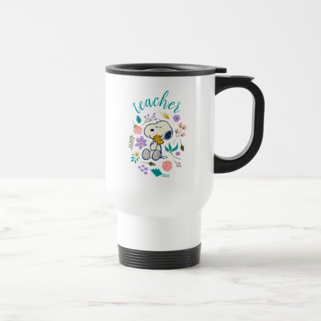 Snoopy & Woodstock Flower Hug Teacher Resemugg (Höger)