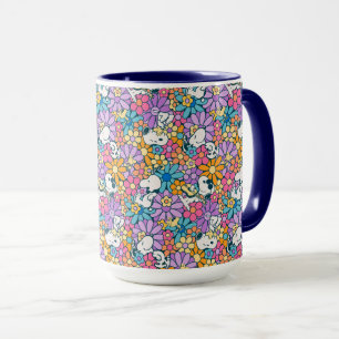 Snoopy & Woodstock Flower Mönster Mugg