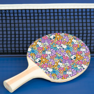 Snoopy & Woodstock Flower Mönster Pingisracket