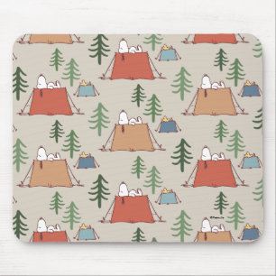 Snoopy & Woodstock Go Camping Mönster Musmatta