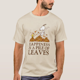 Snoopy & Woodstock Höst löv T Shirt