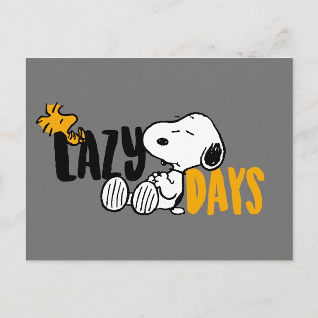 Snoopy & Woodstock | Latma dagar Vykort (Framsida)