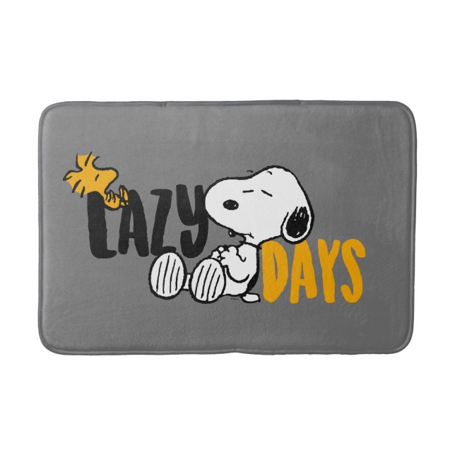 Snoopy & Woodstock | Lazy-dagar Badrumsmatta (Framsidan)