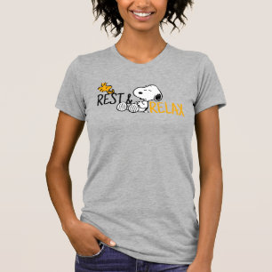 Snoopy & Woodstock Lazy-dagar T Shirt