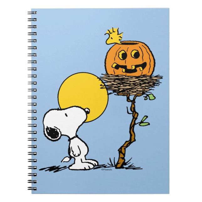 Snoopy & Woodstock Nest med Jack O'Lantern Anteckningsbok (Framsidan)