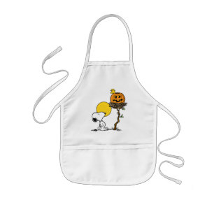 Snoopy & Woodstock Nest med Jack O'Lantern Barnförkläde